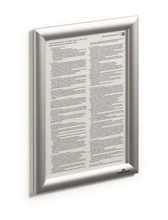 Tabuľa na plagáty, nástenná, A4, hliníkový rám, DURABLE 3