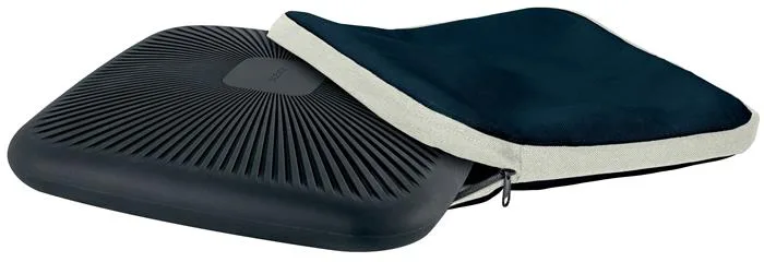 Podložka na sedenie, ergonomická, s látkovým poťahom, LEITZ "Ergo", tmavosivá 3