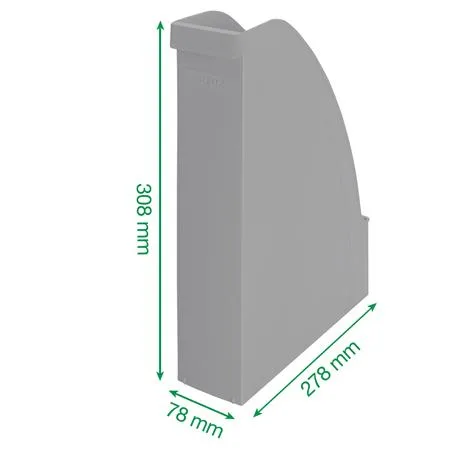 Zakladač, plastový, 78 mm, LEITZ "Recycle", červená 4