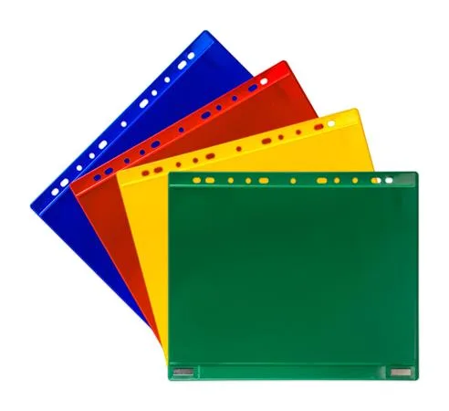 Informačné vrecko, magnetické, obojstranné, ležaté, A4, DJOIS, červená 2