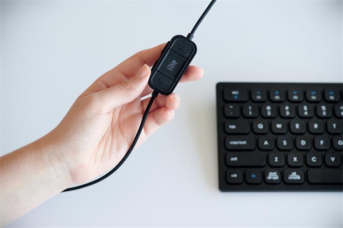 Náhlavné slúchadlá, s mikrofónom, USB-C, KENSINGTON "H1000" 4