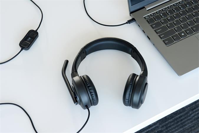 Náhlavné slúchadlá, s mikrofónom, USB-C, KENSINGTON "H1000" 7