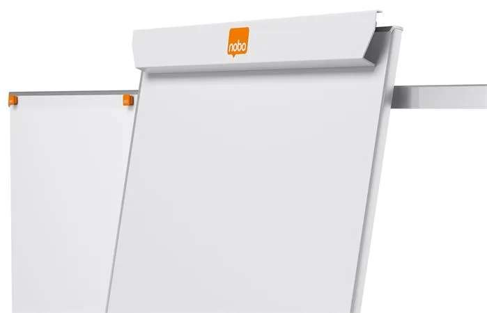 Flipchartová tabuľa, magnetický povrch, 2 pomocné ramená, NOBO "Essentials", biela 9