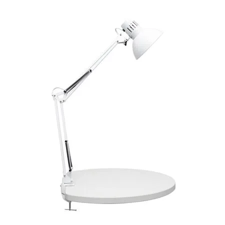 Stolová lampa, energeticky úsporná, s klipom, MAUL "Study", biela 2