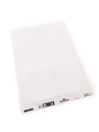 Visačka, Euro výrez, 97x86 mm, DURABLE "Visitor Badge", biela 3