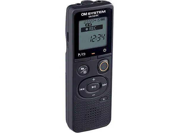 Diktafón, digitálny, pamäť 4 GB, OM SYSTEM "VN-541PC", čierna 2