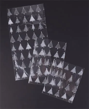 Celofánové vrecko, BOPP, 100x150 mm, vianočný vzor 2