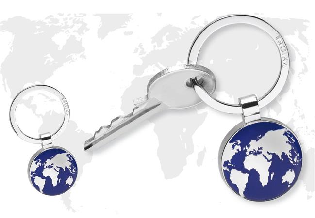 Kľúčenka, TROIKA "Around the world", modrá 2