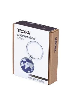 Kľúčenka, TROIKA "Around the world", modrá 3