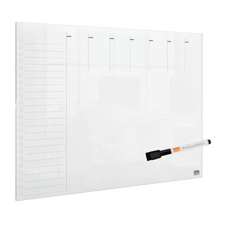 Plánovacia tabuľa, akrylová, týždenná, nástenná/stolná, A3, NOBO "Home" 3