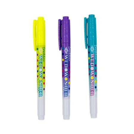 Popisovače, sada, 2-3 mm, zmazateľné, obojstranné, WEDO, "Wedowonder", 6 rôznych farieb 3