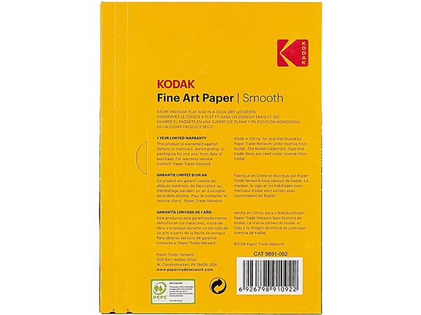 Fotopapier, pre atramentovú tlač, A4, 230 g, matný, KODAK "Fine Art" 2