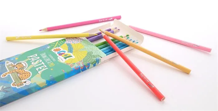 Farebné ceruzky, sada, okrúhle, COOL BY VICTORIA "Pastel", 12 pastelových farieb 5