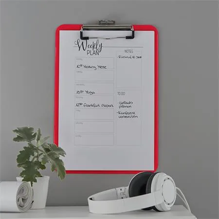 Podložka na písanie, A4, LEITZ "Wow", červená 4