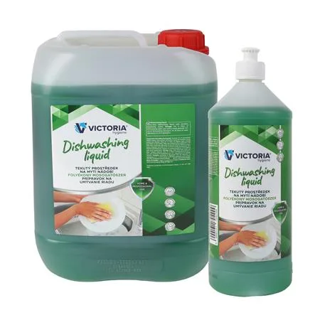 Čistiaci prostriedok na umývanie riadu, tekutý, 1 l, VICTORIA HYGIENE 2