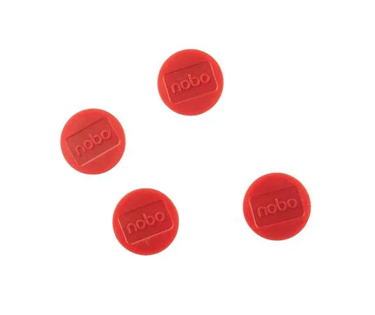 Magnetky, magnetické, pre biele tabule, 30 mm, 4 ks, NOBO, červená 7