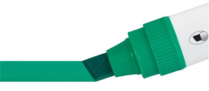 Popisovač na tabule, zrezaný hrot, 10 mm, NOBO "Glide", zelená 4
