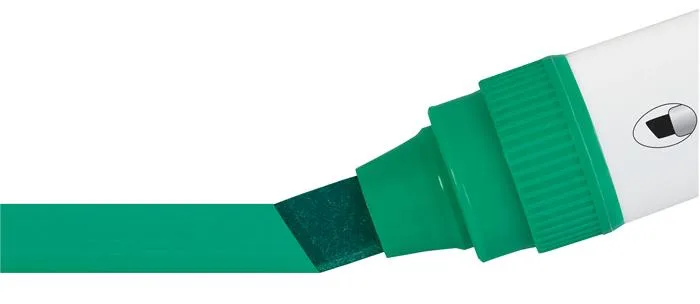 Popisovač na tabule, zrezaný hrot, 10 mm, NOBO "Glide", zelená 4