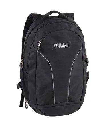 Batoh, s držiakom na notebook, PULSE "Olymp", čierna 2