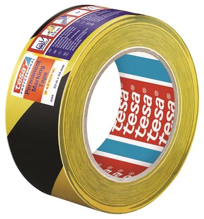 Označovacia páska na podlahy, 50 mm x 33 m, TESA "Professional Premium", čierna-žltá 2