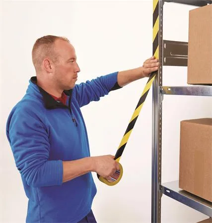 Označovacia páska na podlahy, 50 mm x 33 m, TESA "Professional Premium", čierna-žltá 5