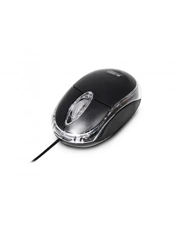 Myš, drôtová, optická, malá veľkosť, USB, URBAN FACTORY "Crazy Small", čierna 2