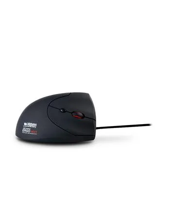 Myš, drôtová, vertikálna, USB, URBAN FACTORY "Ergo Next", čierna 2