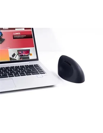 Myš, bezdrôtová, vertikálna, USB, URBAN FACTORY "Ergo Next", čierna 7