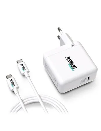 Sieťová nabíjačka, 1xUSB-C (65W), kábel USB-C na USB-C, URBAN FACTORY 2
