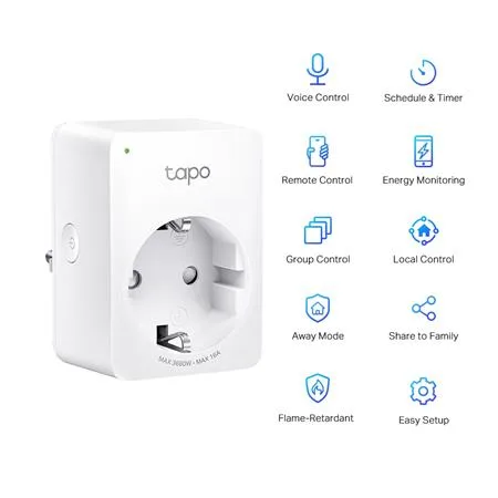 Smart zásuvka, Wi-Fi, meranie spotreby energie, TP-LINK, "Tapo P110" 2
