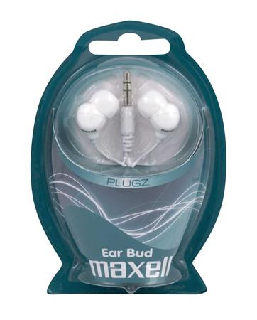 Slúchadlá, MAXELL "Plugz", biela 3