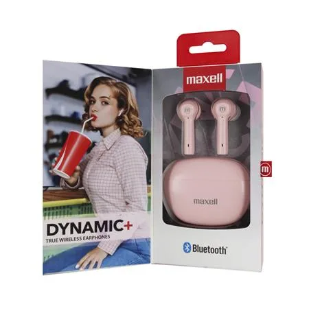 Slúchadlá, bezdrôtové, Bluetooth 5.3, s mikrofónom, MAXELL "Dynamic+", ružová 2