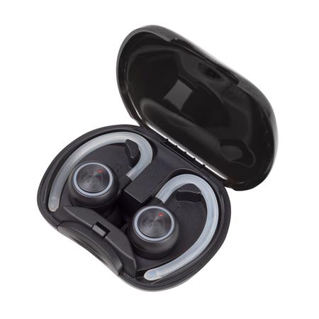 Slúchadlá, bezdrôtové, Bluetooth, s mikrofónom, LED slúchadlá, MAXELL "Halo Sport", čierna 4