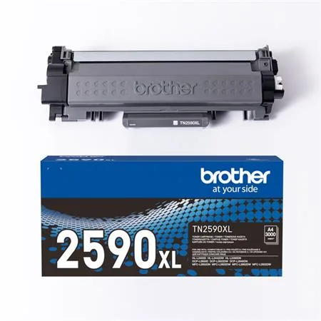 TN2590XL laserový toner pre HL-L2402,  DCP-L2622 tlačiarne, BROTHER, čierna, 3k 2