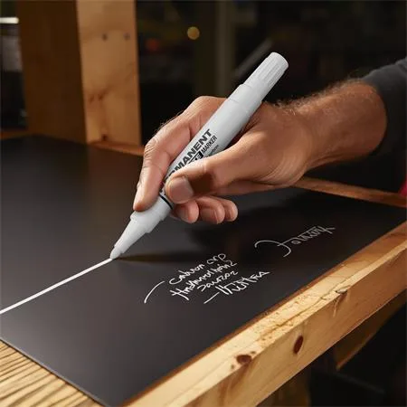 Permanentný popisovač. 1-3 mm, kužeľovitý hrot, ICO "Permanent 11 XXL", biela 5