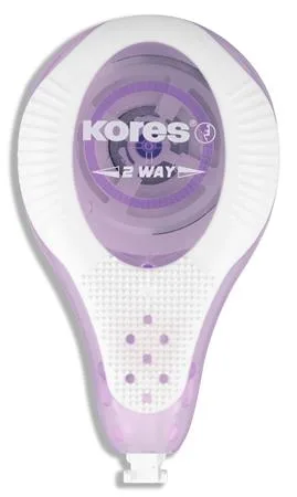 Korekčný roller, 4,2 mm x 8 m, KORES "2WAY Pastel", mix pastelových farieb 4