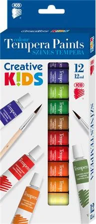 Tempera, sada, 12-kusová, ICO "Creative Kids" 2