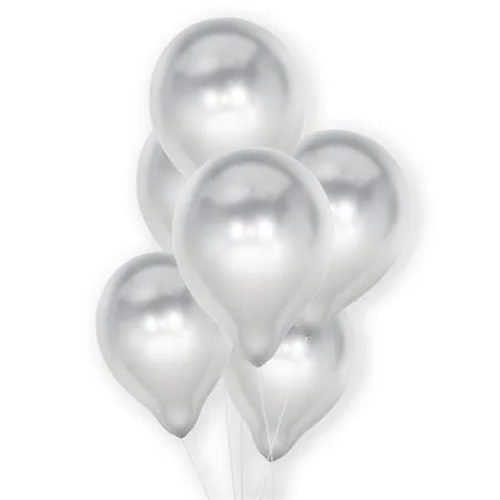 Balón, 30 cm, PUKKA PAD, metalická strieborná 2