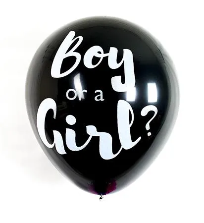 Balón, 91 cm, PUKKA PAD "Boy or a Girl", s konfetami 2