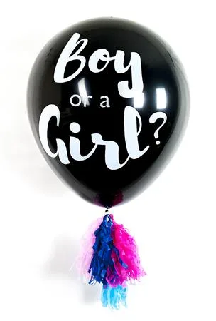 Balón, 91 cm, PUKKA PAD "Boy or a Girl", s konfetami 3