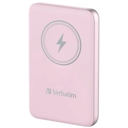 Prenosná batéria, bezdrôtové nabíjanie, 10000 mAh, VERBATIM "MCP-10, ružová 3