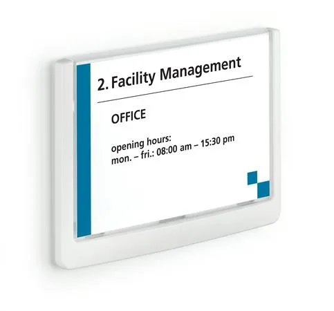 Informačná tabuľa, 149x105,5 mm, DURABLE "CLICK SIGN", biela 5