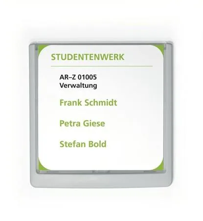 Informačná tabuľa, 149x148,5 mm, DURABLE "CLICK SIGN", biela 4