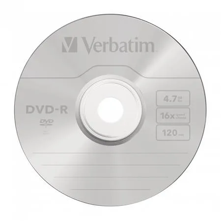 DVD-R disk, AZO,  4,7GB, 16x, 10 ks, cake box, VERBATIM 3