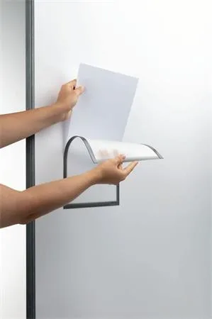 Informačné vrecko, A4, magnetické, DURABLE, sivá 2