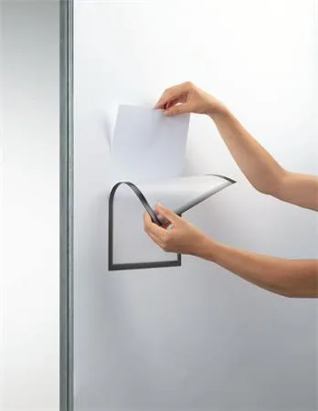 Informačné vrecko, A4, magnetické, DURABLE, sivá 3