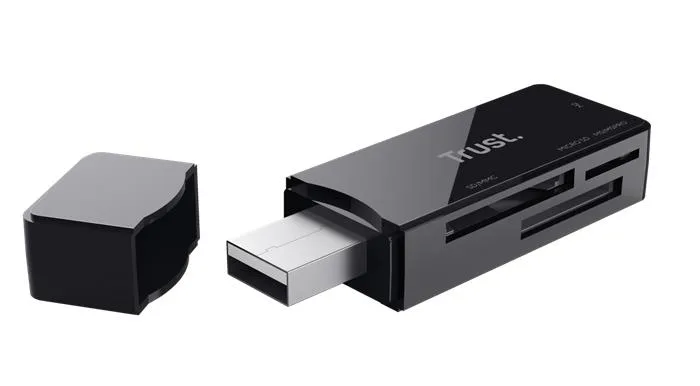 Čítačka kariet, pre SD + MicroSD kartu, USB 3.2 gen1, "TRUST Nanga", čierna 2