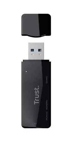 Čítačka kariet, pre SD + MicroSD kartu, USB 3.2 gen1, "TRUST Nanga", čierna 3