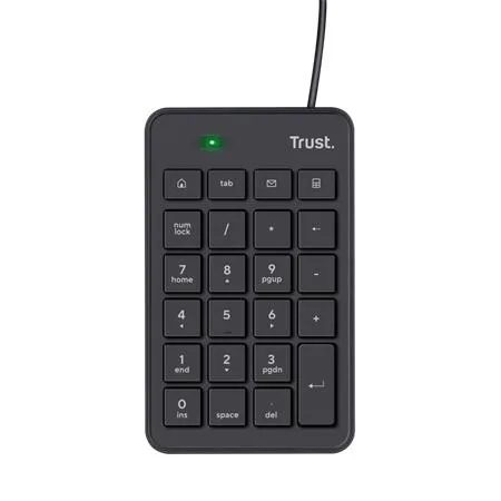 Numerická klávesnica, USB, TRUST "Xalas", čierna 2