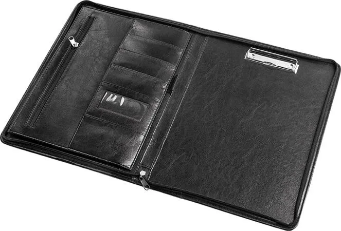 Konferenčná doska, A4, na zips, 25 mm, PANTA PLAST, čierna 2